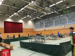 Blick in die Halle in Dettingen