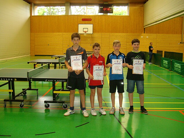 Schüler A: Bastian Herbert – Yannick Weger – Leon Brandenburg – Lukas Schwarz