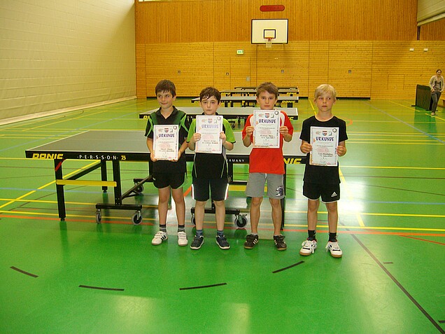 Schüler C: Henrik Graser – Dominik Miller – Bastian Hain – Luis Brandenburg
