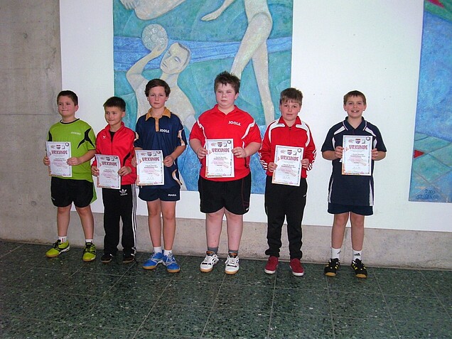 Schüler B (Celentano, Wissel, Pietz, Dreßen, Radl, Wolbert)