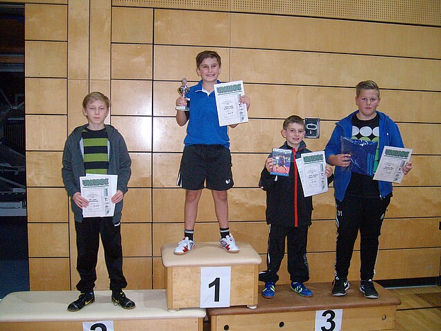 Schüler B: 2. Jonas Dill – 1. Lorenz Schäfer – 3. Maximilian Dreher – 4. Felix Wittmann