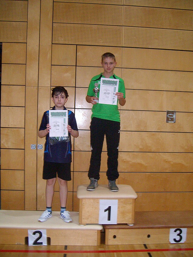 Schüler A: 2. Dominik Miller – 1. Bastian Schulze – fehlen 3. Samuel Zoller und David Vallecca